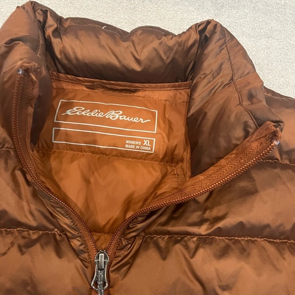 [XL]Eddie Bauer Women's Brown Cirruslite Down Puffer Jacket - Picture 7 of 9